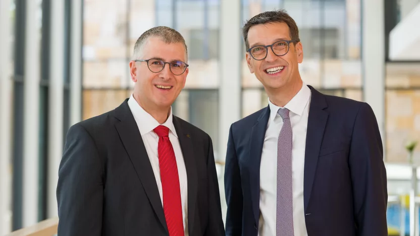 Univ.-Prof. Dr. Thomas Helbich und Prof. Dr. Johannes Wessling